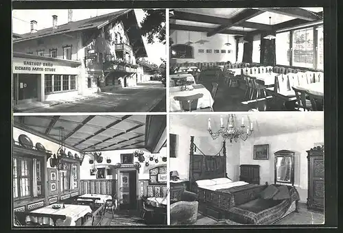 AK Henndorf /Wallersee, Gasthof Bräu, Innenansicht