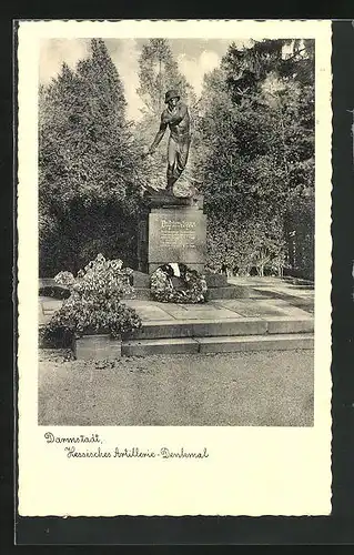 AK Darmstadt, Hessisches Artillerie-Denkmal