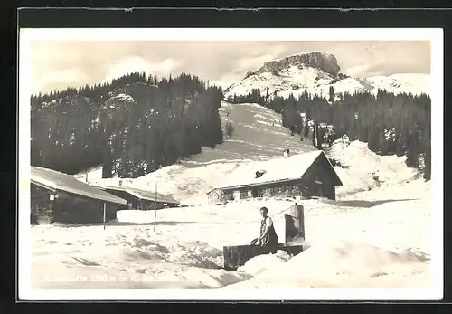 AK Auenhütte, Berghütte im kl. Walsertal