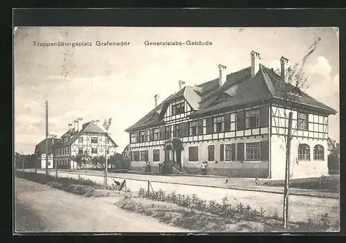 AK Grafenwöhr, Truppenübungsplatz, Generalstabs-Gebäude