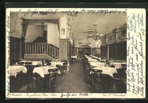 AK Trier, Gasthaus Im goldenen Stern, Inh. L. Steinebach, Innenansicht