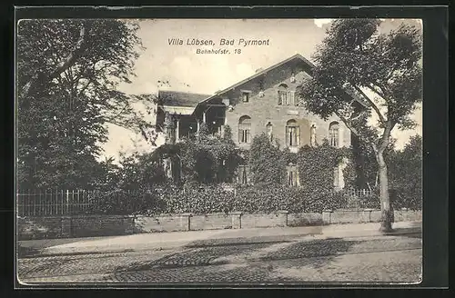 AK Bad Pyrmont, Villa Lübsen, Bahnhofstrasse 18