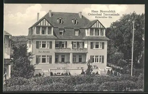 AK Travemünde, Hotel Haus Meeresblick, Kaiserallee 35 a