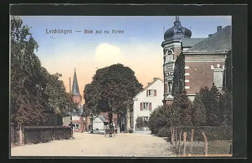 AK Leichlingen, Blick auf evangelische Kirche