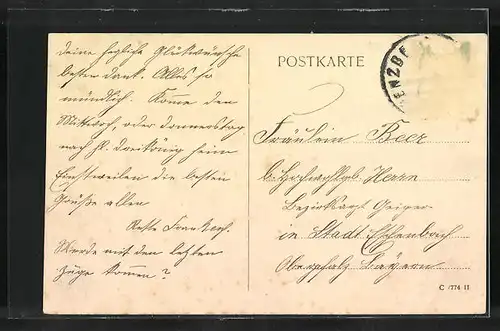 AK Penzberg, Strassenpartie in der Stadt