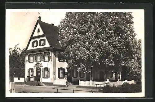 AK Riegel a. K., Bahnhofs-Restaurant von Franz Engelmeier