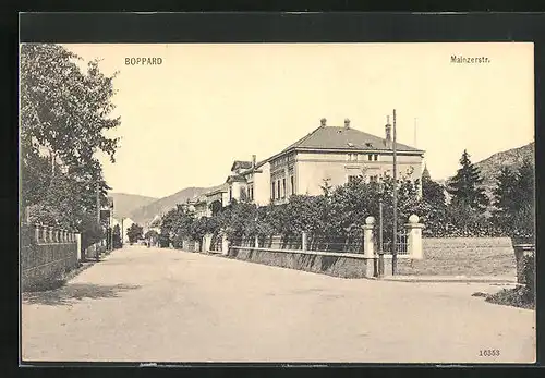 AK Boppard, Partie der Mainzerstrasse