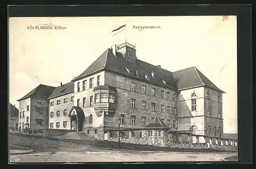 AK Völklingen a. Saar, Totalansicht Realgymnasium