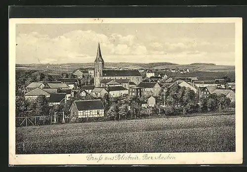 AK Bleibuir / Aachen, Blick auf Ort mit Kirche