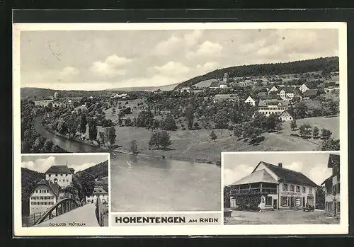 AK Hohentengen /Rhein, Gasthaus, Schloss Röteln