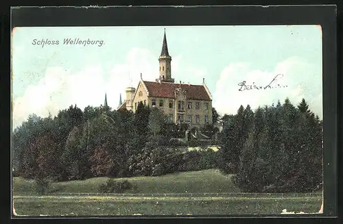 AK Wellenburg, Blick auf das Schloss