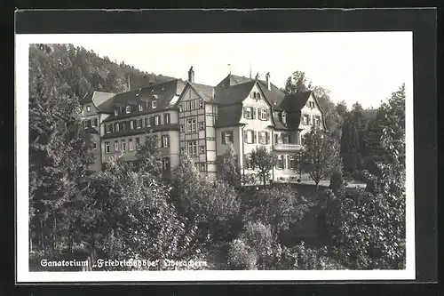 AK Oberachern, Blick auf das Sanatorium Friedrichshöhe