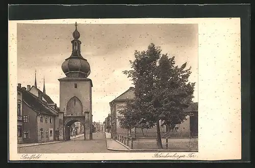 AK Saalfeld /Thüringen, Blankenburger Tor