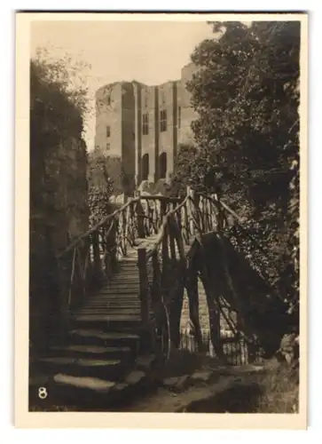 12 Fotografien T.A. Morris, Ansicht Kenilworth, Kenilworth Castle, Schloss - Ruine in verschiedenen Ansichten