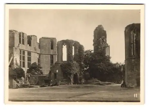 12 Fotografien T.A. Morris, Ansicht Kenilworth, Kenilworth Castle, Schloss - Ruine in verschiedenen Ansichten