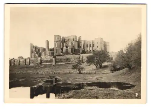 12 Fotografien T.A. Morris, Ansicht Kenilworth, Kenilworth Castle, Schloss - Ruine in verschiedenen Ansichten