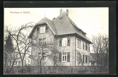 AK Sexau, Ansicht vom Pfarrhaus