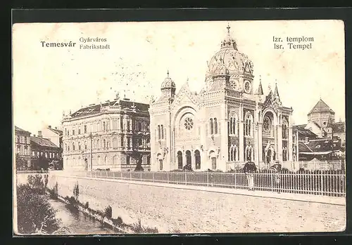 AK Temsvar, Totalansicht der Synagoge