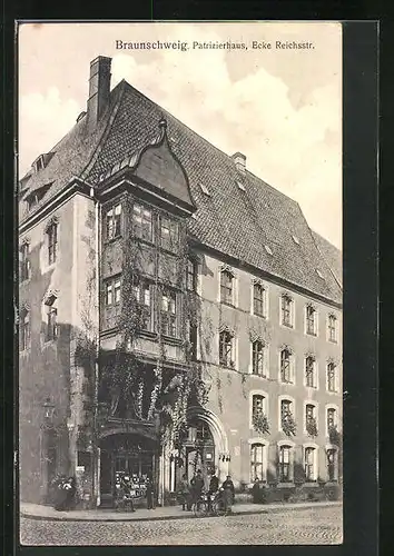 AK Braunschweig, Patrizierhaus, Ecke Reichsstrasse