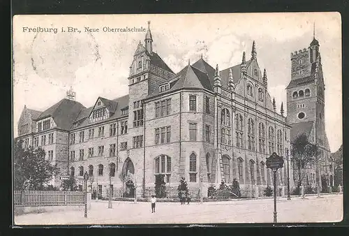 AK Freiburg i. Br., Neue Oberrealschule