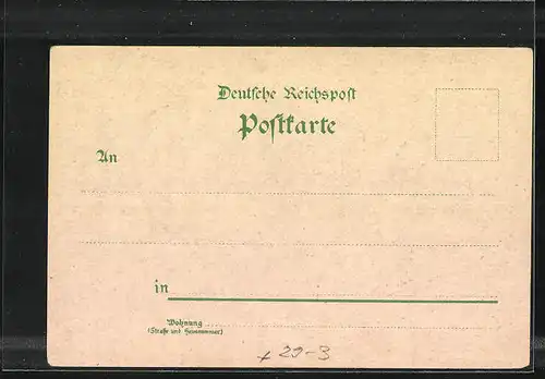 Passepartout-Lithographie Schwelm, Ortsansicht, Hirte mit Schafsherde