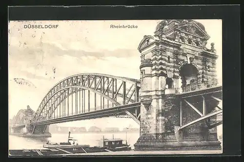 AK Düsseldorf, Rheinbrücke