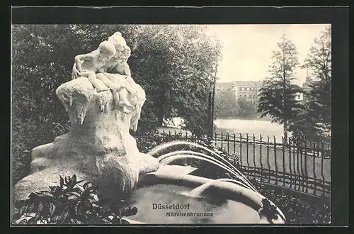 AK Düsseldorf, Märchenbrunnen