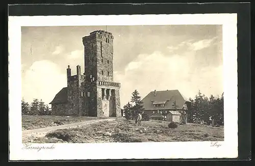 AK Hornisgrinde, Gasthaus und Aussichtsturm