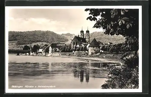 AK Säckingen, Restaurant am Bergsee, Münster und Heimatmuseum