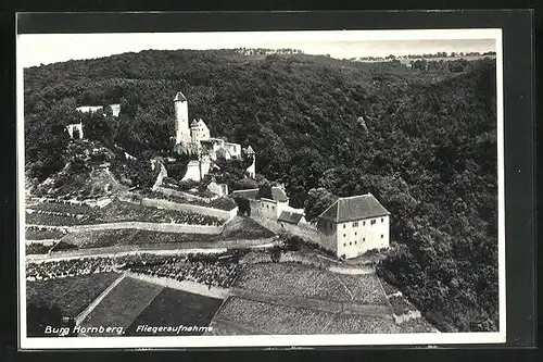 AK Neckarzimmern, Fliegeraufnahme der Burg Hornberg