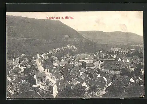 AK Geislingen a. Steige, Strasse durch die Stadt