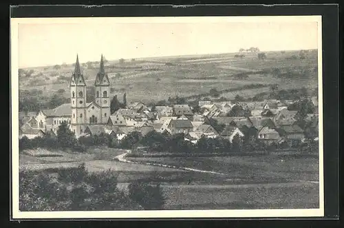 AK Polch, Ortsansicht mit Kirche
