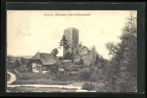 AK Königsfeld, Ruine Waldau