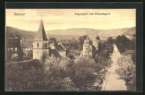 AK Schöntal, Eingangstor und Kilianskapelle