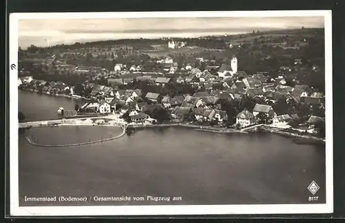 AK Immenstaad, Gesamtansicht, Fliegeraufnahme