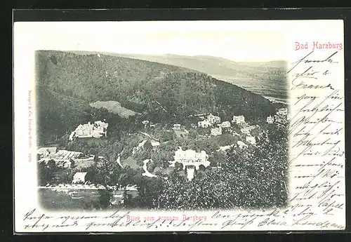 AK Bad Harzburg, Blick vom grossen Burgberg