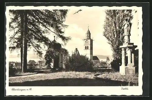 AK Überlingen a. B., Vahle, Denkmal und Kirche