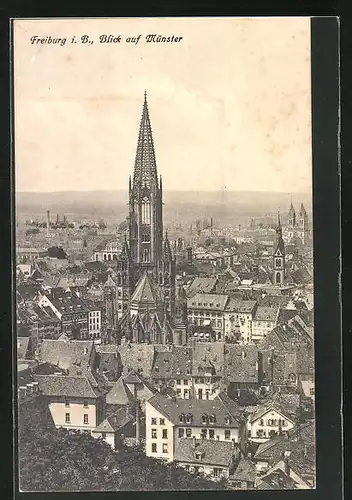 AK Freiburg i. B., Blick auf Münster