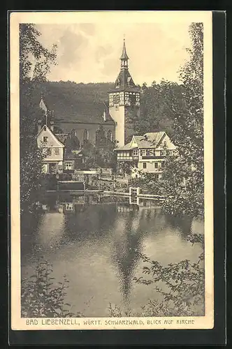 AK Bad Liebenzell, Blick auf Kirche