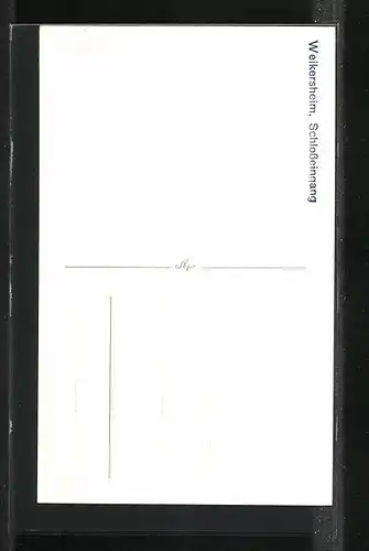 AK Weikersheim, Schlosseingang