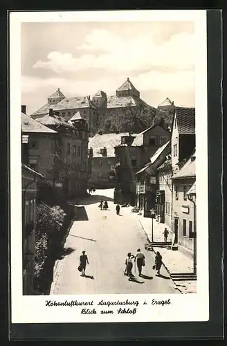 AK Augustusburg /Erzgeb., Blick zum Schloss