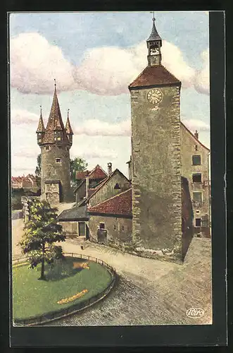 AK Lindau i. B., Diebesturm und Peterskirche