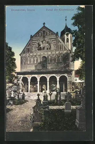 AK Beuron, Portal der Klosterkirche
