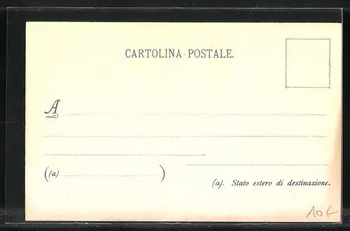 AK Italien, Briefmarken, Wappen mit Fahnen