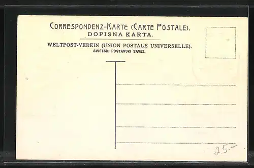 Präge-AK Bosnien, Briefmarken, Wappen mit Säbel