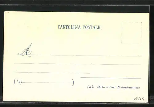 Künstler-AK Italien, Briefmarken und Wappen mit Fahnen