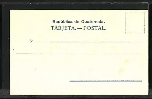 Präge-Künstler-AK Guatemala, Briefmarken und Wappen