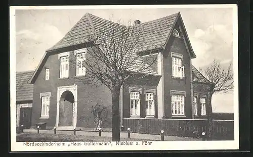 AK Nieblum /Föhr, Nordseekinderheim Haus Goltermann