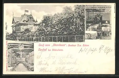 AK Neuhof b. Hildesheim, Gasthaus Sternhaus, Innenansicht