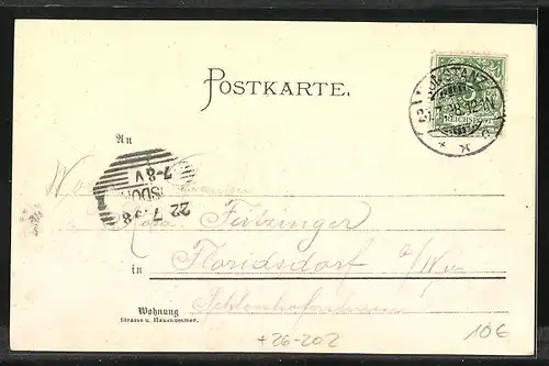 Künstler-AK Carl Biese: Lindau, Diebsturm mit Peterskirche, Teilansicht